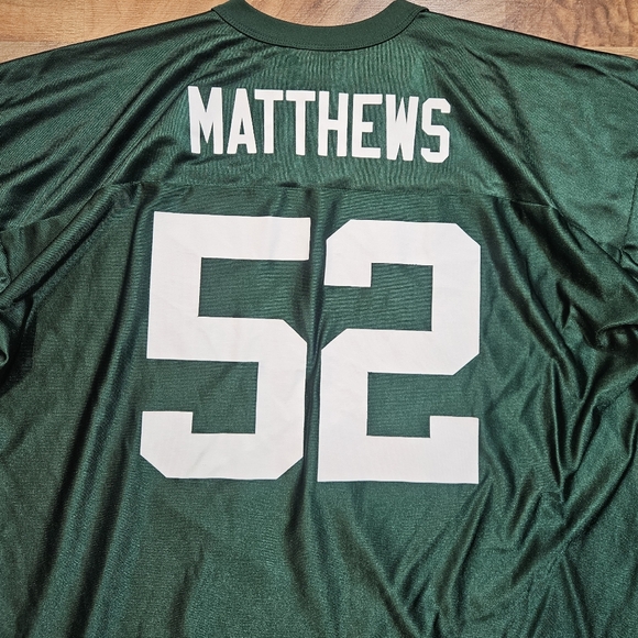 Green Bay Packers Clay Matthews Jersey Men’s 2XL NFL Team Apparel - Picture 9 of 9